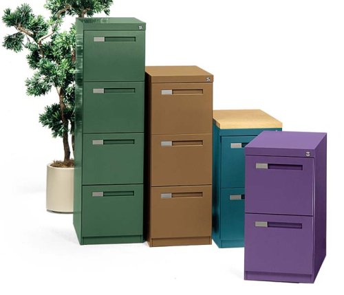 Three Drawer Legal Size Vertical File Cabinet V Series Collection by KI Furniture - NBFV183D