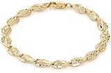 14K Gold Bracelet, 5.9mm wide