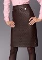 Chadwicks Quilted Leather Skirt