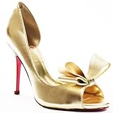 Paris Hilton Women's Senorita Pump,Gold Metallic,7.5 M US
