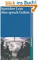 Also sprach GOLEM (suhrkamp taschenbuch)