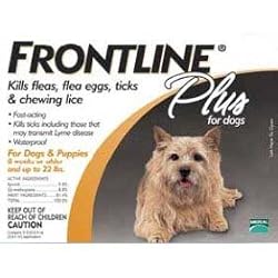 Frontline Plus Flea & Tick Medication for Dogs (11-22lbs)-6 Pack