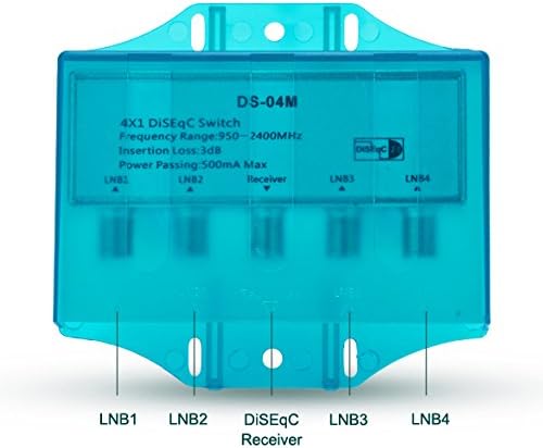 Wishbox 4 in 1 out Diseqc Switch Full Case (Waterproof)