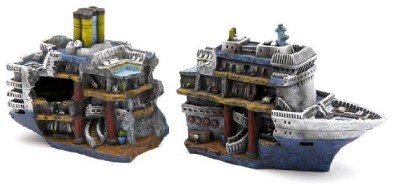 Huge Cruise Ship Fish Tank Ornament Decoration