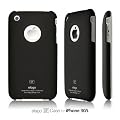elago iPhone 3G/3GS Slim Fit Case (Black) + Smudge Free Film + Univesal Dock Adapter - (Made in Korea)