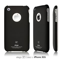 elago SF Case for iPhone 3G/3GS (Soft feeling)-Black + Universal Dock Adapter + S2 Stand included