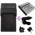 Mobilizers: 2 in 1 Replacement Camera Battery + UK & Europe Travel Charger Kit For Olympus Li-50b For Stylus 9000 1010 1020 1030 TOUGH-6000 TOUGH-6010 TOUGH-6020 TOUGH-8010 TOUGH-8020