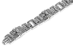 Silver Marcasite Bracelet, Size: 7.5"