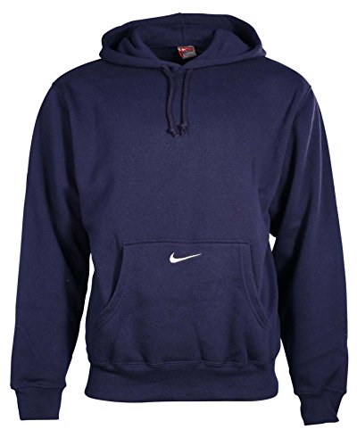 Nike Men's Team Classic Fleece Pullover Hoodie-Navy-2XL