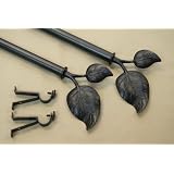 A&F Rod D�cor - NEW Decorative Curtain Rod #33, 28-48 inch, Black by 
