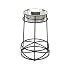 Mesh Single Bowl Dog Diner - 18" Tall - Black,-1