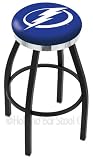 Tampa Bay Lightning 25 inch Swivel Bar Stool with Chrome Accent Ring