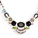 Ayala Bar Fabrics Necklace - The Hip Collection - in Midnight, Burgundy, and Olive #9144 ANK ONK image 2