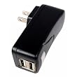 Cables Unlimited / ZipLINQ ZIP-PWR-ACD Dual USB AC Adapter for Blackberry iPod/iPhone (Black)