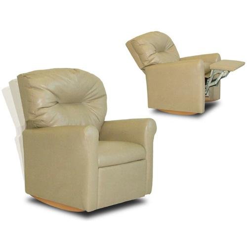 Contemporary Beige Child Rocker Recliner Chair