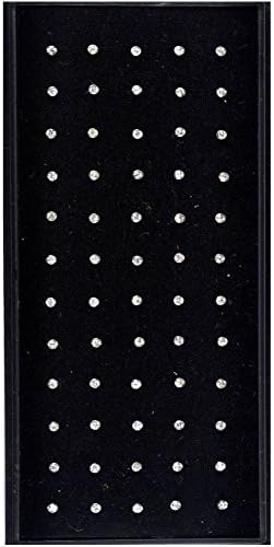 HSF Women's Men's Rhinestones Body Piercing Jewelry 60pcs