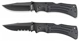 KA-BAR Mule Folder - Black Nylon Sheath - Straight Edge