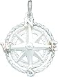 Sterling Silver Compass Rose Charm
