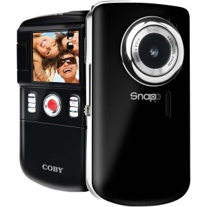 Coby SNAPP CAM3002BLK Mini Camcorder with 4 x Digital Zoom 1.8-Inch LCD Screen, Black