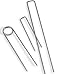 Gardener's Supply Company Extra-Tall Earth Staples, Set of 10 | Rust-Resistant 11-Guauge Galvanized Steel Wire for Anchoring & Garden Landscaping - 10
