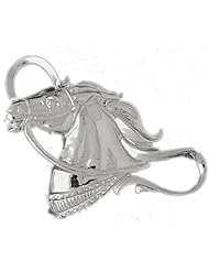 Clevereves 14K White Gold Pendant Horse Head 8.7 - Gram(s)