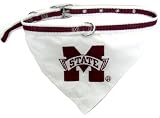 NCAA Dog Collar Bandana, Medium, Mississippi State University Bulldogs