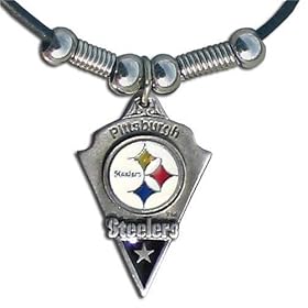 NFL Leather Cord Necklace: Sports &amp; Outdoors