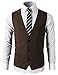 H2H Mens Formal Slim Fit Premium Business Dress Suit Lightweight Vests