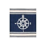 Nejad Rugs Classic Compass 4 Square Navy Area Rug