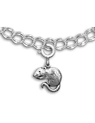 Sterling Silver Rat Charm for charm bracelet by The Magic Zoo