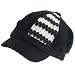 KNIT PANEL NEWSBOY GATSBY DRIVER CABBY CAP HAT * BLACK and White * Small / Medium