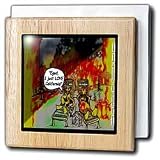 Londons Times Funny Music Cartoons - HOT Vacations In California - Tile Napkin Holders