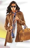 VON ASHLEY BROOKE HANDSCHUHWEICHE LEDER-JACKE IM TRENCH-STYLE COGNAC