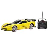 New Bright 1:10 9.6-volt R C Corvette- Yellow