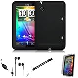 Black Cover Protective Slim Durable Silicon Skin Case for HTC Flyer 3G WiFi ....