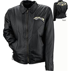 Clothing – Womens Ladies’ Leather Motorcycle Jacket (pack Of 1)