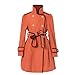 Richie House Girls Flared Top Coat with Trim