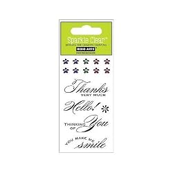 Simple Messages Sparkle Clear Stamps (Hero Arts) CL173