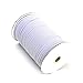 144 Yard Braided Elastic, Springy Stretch Braided Elastic Cord Elastic Band (White, 1/4 Inch)