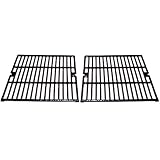 Music City Metals 63922 Gloss Cast Iron Cooking Grid Replacement for Select Kenmore and Uniflame Gas Grill Models, Set of 2