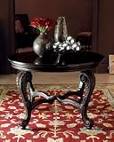 Round Black Entry Table