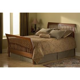 Mahogany Blair Bed with Frame - Twin