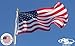 HEAVY-DUTY American Flag 3x5' -100% Made in the USA- Durable, Long Lasting, Polyester Fabric - Embroidered Stars, Sewn Stripes, 4 Rows of Lock Stitching on the Fly End, High Wind Usage-All Star Flags
