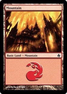 Magic: the Gathering - Mountain (#34) - Premium Deck Series Fire & Lightning - Foil