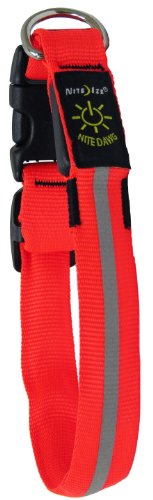 Nite Ize Nite Dawg LED Dog Collar - Large, Orange