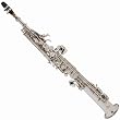 Cecilio Nickel Plated Soprano Saxophone w/ Case and Accessories