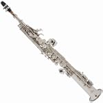 Cecilio Nickel Plated Soprano Saxophone w/ Case and Accessories