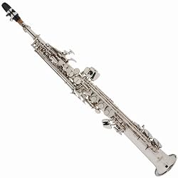 Cecilio Nickel Plated Soprano Saxophone w/ Case and Accessories