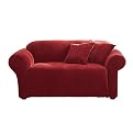 Stretch Pique Slipcover Collection - Garnet