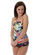 Tropical Tankini Swim suit 2 Piece Set Swimwear Junior Sizes M or L